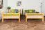 Etagenbett 140 x 200 cm | Massivholz: Buche | Natur Lackiert | umbaubar in zwei Einzelbetten | Premium-Qualität | inkl. Rollroste Abbildung