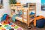 Stockbett 90 x 190 cm | Massivholz: Buche | Natur Lackiert | umbaubar in zwei Einzelbetten | Premium-Qualität | inkl. Rollroste Abbildung