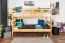 Etagenbett 90 x 190 cm | Massivholz: Buche | Natur Lackiert | umbaubar in zwei Einzelbetten | Premium-Qualität | inkl. Rollroste Abbildung