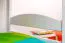 Stockbett 90 x 200 cm | Massivholz: Buche | Weiß Lackiert | umbaubar in zwei Einzelbetten | Premium-Qualität | inkl. Rollroste Abbildung