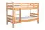 Etagenbett 90 x 200 cm | Massivholz: Buche | Natur Lackiert | umbaubar in zwei Einzelbetten | Premium-Qualität | inkl. Rollroste Abbildung