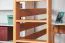 Massivholz Hochbett für Kinder | Matratzenmaß: 120 x 200 cm | Natur Lackiert | umbaubar in Einzelbett | Premium-Qualität | inkl. Rollrost Abbildung