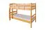 Stockbett 90 x 190 cm | Massivholz: Buche | Natur Lackiert | umbaubar in zwei Einzelbetten | Premium-Qualität | inkl. Rollroste Abbildung