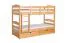 Funktions-Stockbett 90 x 200 cm mit 2 Schubladen als Stauraum | Massivholz: Buche | Natur Lackiert | umbaubar in zwei Einzelbetten | Premium-Qualität | inkl. Rollroste Abbildung