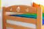 Stockbett 90 x 200 cm | Massivholz: Buche | Natur Lackiert | umbaubar in zwei Einzelbetten | Premium-Qualität | inkl. Rollroste Abbildung