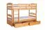 Funktions-Stockbett 90 x 200 cm mit 2 Schubladen als Stauraum | Massivholz: Buche | Natur Lackiert | umbaubar in zwei Einzelbetten | Premium-Qualität | inkl. Rollroste Abbildung