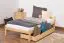 Kinderbett 90 x 200 cm | Massivholz: Kiefer | Natur Lackiert | inkl. Rollrost Abbildung