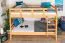 Etagenbett 120 x 190 cm | Massivholz: Buche | Natur Lackiert | umbaubar in zwei Einzelbetten | Premium-Qualität | inkl. Rollroste Abbildung