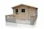 Gartenhaus 4,14 x 4,4 Meter (inkl. Dach) | Naturbelassen | Satteldach | 28 mm Blockbohlen Abbildung