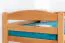 Funktions-Etagenbett 90 x 200 cm mit 2 Schubladen als Stauraum | Massivholz: Buche | Natur Lackiert | umbaubar in zwei Einzelbetten | Premium-Qualität | inkl. Rollroste Abbildung