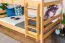 Etagenbett 120 x 190 cm | Massivholz: Buche | Natur Lackiert | umbaubar in zwei Einzelbetten | Premium-Qualität | inkl. Rollroste Abbildung