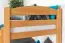 Stockbett 90 x 190 cm | Massivholz: Buche | Natur Lackiert | umbaubar in zwei Einzelbetten | Premium-Qualität | inkl. Rollroste Abbildung