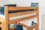 Breites Hochbett 160 x 200 cm | Massivholz: Buche | Natur Lackiert | umbaubar in Einzelbett | Premium-Qualität | inkl. Rollrost Abbildung