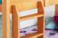 Funktions-Etagenbett 90 x 200 cm mit 2 Schubladen als Stauraum | Massivholz: Buche | Natur Lackiert | umbaubar in zwei Einzelbetten | Premium-Qualität | inkl. Rollroste Abbildung