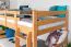 Etagenbett 120 x 190 cm | Massivholz: Buche | Natur Lackiert | umbaubar in zwei Einzelbetten | Premium-Qualität | inkl. Rollroste Abbildung