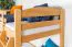 Stockbett 90 x 190 cm | Massivholz: Buche | Natur Lackiert | umbaubar in zwei Einzelbetten | Premium-Qualität | inkl. Rollroste Abbildung