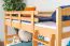 Stockbett 90 x 190 cm | Massivholz: Buche | Natur Lackiert | umbaubar in zwei Einzelbetten | Premium-Qualität | inkl. Rollroste Abbildung