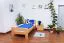 Bettrahmen für Kinder / Kinderbett 90 x 200 cm | Massivholz: Buche | Natur Lackiert | besonders hohe Qualität Abbildung