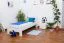 Bettrahmen für Kinder / Kinderbett 90 x 200 cm | Massivholz: Buche | Weiß Lackiert | besonders hohe Qualität Abbildung