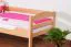 Bettrahmen für Kinder / Kinderzimmer-Bett 90 x 190 cm | Massivholz: Buche | Natur Lackiert | besonders hohe Qualität Abbildung