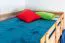 Hochbett für Jugendliche 120 x 200 cm | Massivholz: Buche | Natur Lackiert | umbaubar in Einzelbett | Premium-Qualität | inkl. Rollrost Abbildung