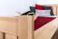 Kinderbett 80 x 200 cm | Massivholz: Buche | Natur Lackiert Abbildung