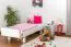 Kinderbett 90 x 200 cm | Massivholz: Buche | Weiß Lackiert Abbildung