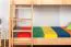 Etagenbett für Kinder 90 x 200 cm | Massivholz: Buche | Natur Lackiert | umbaubar in 2 Einzelbetten | inkl. Rollroste Abbildung