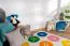 Hochbett für Kinder 90 x 190 cm | Massivholz: Buche | Weiß Lackiert | umbaubar in Einzelbett | Premium-Qualität | inkl. Rollrost Abbildung