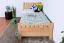 Kinderbett 90 x 200 cm | Massivholz: Buche | Natur Lackiert Abbildung
