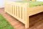 Kinderbett 140 x 200 cm | Massivholz: Kiefer | Natur Lackiert Abbildung
