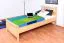 Kinderbett 90 x 200 cm | Massivholz: Kiefer | Natur Lackiert Abbildung