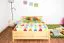 Kinderbett 140 x 200 cm | Massivholz: Kiefer | Natur Lackiert Abbildung