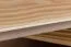 Kleiderschrank | 3 Drehtüren | 5 Fächer | 2 Schubladen | mit Kleiderstange | 133 cm breit | Massivholz | Farbe: Natur Abbildung