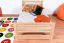 Kinderbett 100 x 200 cm | Massivholz: Buche | Natur Lackiert Abbildung