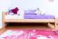Kinderbett 100 x 200 cm | Massivholz: Buche | Natur Lackiert Abbildung