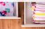 90 x 200 cm Etagenbett mit Stauraum / 2 Schubladen für Kinder Massivholz: Buche | Weiß Lackiert | umbaubar in 2 Einzelbetten | Premium-Qualität | inkl. Rollroste Abbildung