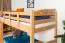 Etagenbett für Jungen und Mädchen 90 x 190 cm | Massivholz: Buche | Natur Lackiert | umbaubar in 2 Einzelbetten | inkl. Rollroste Abbildung