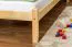 Kinderbett 90 x 200 cm | Massivholz: Kiefer | Natur Lackiert Abbildung