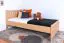 Kinderbett 90 x 200 cm | Massivholz: Buche | Natur Lackiert Abbildung