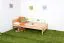 Bettrahmen für Kinder / Kinderbett 90 x 200 cm | Massivholz: Buche | Natur Lackiert Abbildung