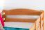 90 x 200 cm Etagenbett mit Stauraum / 2 Schubladen für Kinder Massivholz: Buche | Natur Lackiert | umbaubar in 2 Einzelbetten | Premium-Qualität | inkl. Rollroste Abbildung
