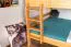 Etagenbett für Kinder 140 x 200 cm | Massivholz: Buche | Natur Lackiert | umbaubar in 2 Einzelbetten | inkl. Rollroste Abbildung