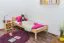 Kinderbett 80 x 200 cm | Massivholz: Kiefer | Natur Lackiert Abbildung