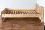 Kinderbett 80 x 200 cm | Massivholz: Buche | Natur Lackiert Abbildung