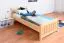 Bettrahmen für Kinder / Kinderbett 90 x 200 cm | Massivholz: Kiefer | Natur Lackiert Abbildung