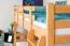 Stockbett für Kinderzimmer 140 x 190 cm | Massivholz: Buche | Natur Lackiert | umbaubar in 2 Einzelbetten | inkl. Rollroste Abbildung