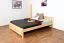 Kinderbett 140 x 200 cm | Massivholz: Kiefer | Natur Lackiert Abbildung