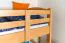 Hochbett für Jugendliche 90 x 190 cm | Massivholz: Buche | Natur Lackiert | umbaubar in Einzelbett | Premium-Qualität | inkl. Rollrost Abbildung