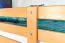 Stockbett für Kinderzimmer 140 x 190 cm | Massivholz: Buche | Natur Lackiert | umbaubar in 2 Einzelbetten | inkl. Rollroste Abbildung